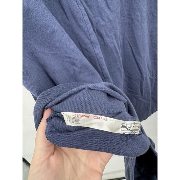 Free People Beach Elliot Romper Women Large Blue Granolagirl Hobo Lagenlook - Picture 4 of 6